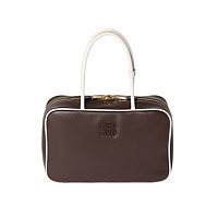 MIUMIU-5BB117 미우미우 브라운 가죽 보 백