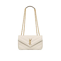 SAINT LAURENT-801437 생 로랑 내추럴 마틀라세 램스킨 loulou 스몰백
