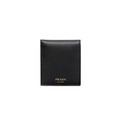 PRADA-2MO513 프라다 블랙 송아지 가죽 지갑