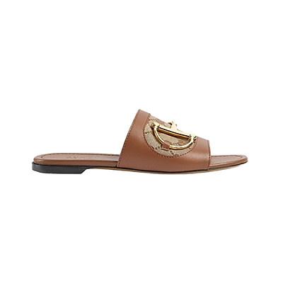 GUCCI-834427 6273 구찌 레드 홀스빗 슬라이드 샌들 여성용