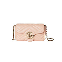 GUCCI-841290 1000 구찌 블랙 가죽 GG 마몽 미니 숄더백