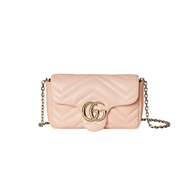 GUCCI-841290 9050 구찌 화이트 가죽 GG 마몽 미니 숄더백