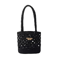 PRADA-1BG494 프라다 내추럴 크로셰 토트백