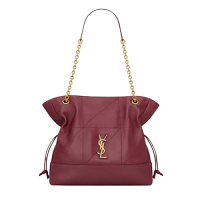SAINT LAURENT-833948 생 로랑 화이트 램스킨 JAMIE 스몰 쇼퍼