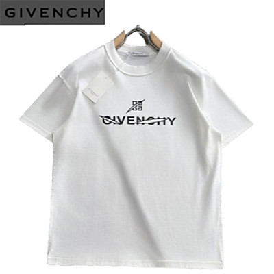 GIVENCHY-062613 지방시 블랙 프린트 장식 티셔츠 남성용