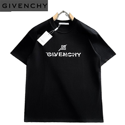 GIVENCHY-062612 지방시 화이트 프린트 장식 티셔츠 남성용