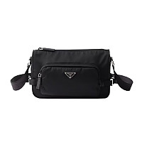 [스페셜오더]PRADA-2VH192 프라다 스피드록 리나일론 및 가죽 숄더백 카무플라주 그린