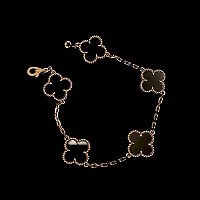 VAN CLEEF ARPELS-VCARP2 반클리프 로즈 골드/레드 빈티지 알함브라 브레이슬릿
