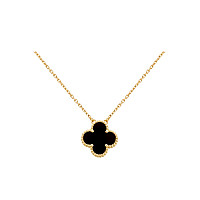 VAN CLEEF ARPELS-VCARD3 반클리프 옐로우 골드/레드 빈티지 알함브라 펜던트