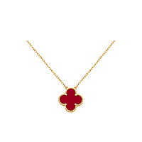 VAN CLEEF ARPELS-VCARP4 반클리프 로즈 골드/핑크 빈티지 알함브라 펜던트