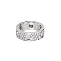 Cartier-N4210400 까르띠에 로즈 골드 파베 세팅 6 다이아몬드 클래식 LOVE 링