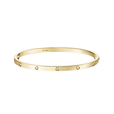 Cartier-B6079717 까르띠에 옐로우 골드 10 다이아몬드 스몰 LOVE 브레이슬릿