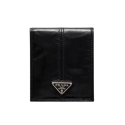 [스페셜오더]PRADA-2MO513 프라다 사피아노 가죽 네이비 가죽 트리밍 지갑 