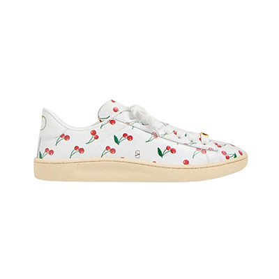 VALENTINO-7W2S0LX 발렌티노 화이트 로이코 체리픽 패턴 스니커즈 남여공용