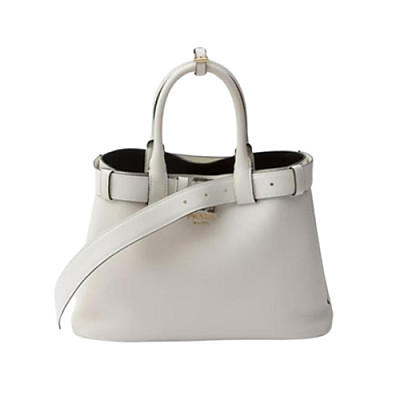 PRADA-1BA434 프라다 다크 브라운 미디엄 스웨이드 프라다 버클 백