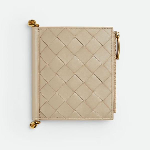 [스페셜오더]BOTTEGA VENETA-788055 스몰 솔스티스 폴더형 지갑 에크루