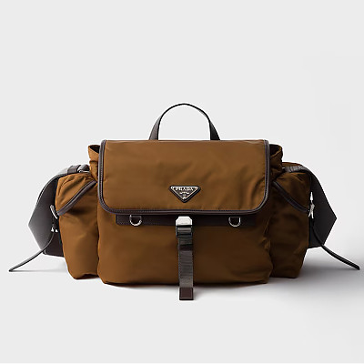 [스페셜오더]PRADA-2VD081 프라다 리나일론 및 가죽 숄더백 에비에이션 블루