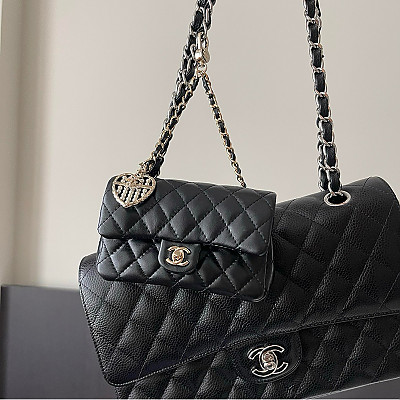 [스페셜오더]CHANEL-1119 샤넬 25A 메종드 아뜰리에 시리즈 미니 CF 백참 블랙