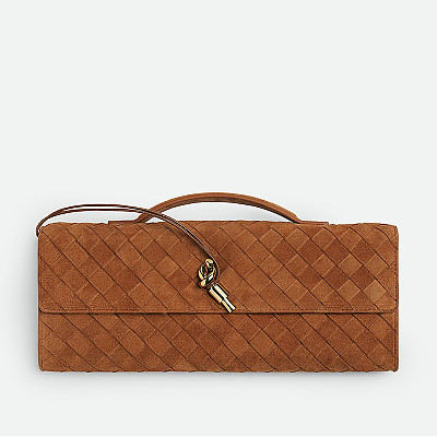 [스페셜오더]BOTTEGA VENETA-741511 보테가 베네타 앰버 스웨이드 안디아모 클러치
