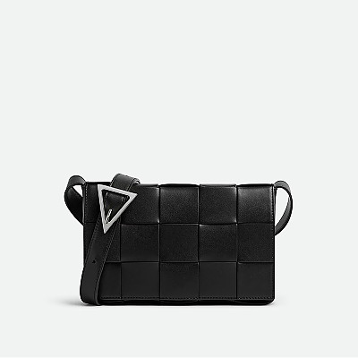 [스페셜오더]BOTTEGA VENETA-708768 보테가 베네타 그린/블랙 인트레치오 위빙 카세트백 23CM