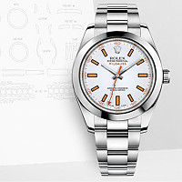 ★[AR팩토리][스페셜오더]ROLEX-롤렉스 밀가우스 스틸 일렉트릭 블루다이얼40mm