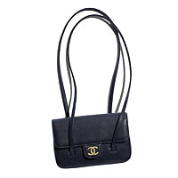 [스페셜오더]CHANEL-AS6130 샤넬 2026 봄-여름 프리-컬렉션 프레피 코코 가죽 스트랩 클러치 스몰 숄더백 블랙 ***제니백 ***