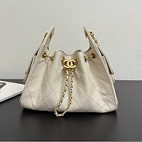 CHANEL-AS5293 샤넬 화이트 캐비어 가죽 CHANEL 25 스몰 백