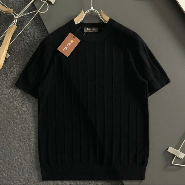 LORO PIANA-040711 로로피아나 2026년 스프링/여름 남성 아세테이트 리넨 반팔