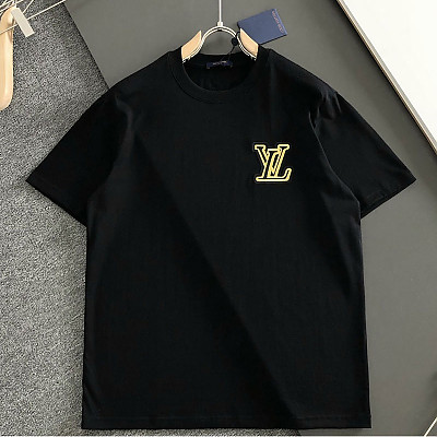LOUIS VUITTON-04114 루이비통 026SS 봄/여름 최신 크루넥 자수 패션 반팔 티셔츠