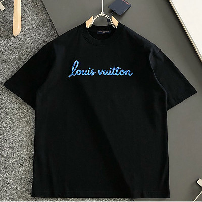 LOUIS VUITTON-04115 루이비통 026SS 봄/여름 신상 크루넥 자수 패션 반팔 티셔츠