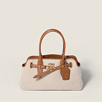 [스페셜오더]MIUMIU-5BA292 미우미우 스몰 아방뛰르 캔버스 및 가죽 백