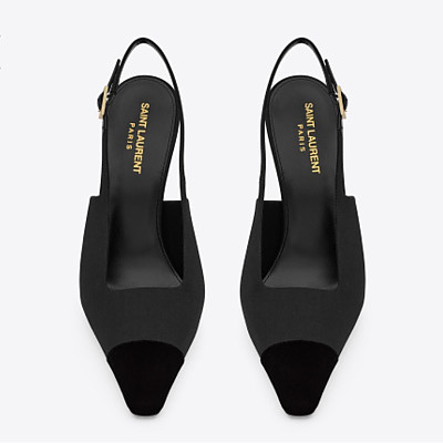 SAINT LAURENT-012210 생로랑 INES 뒤꿈치 노출형 펌프스(2컬러)