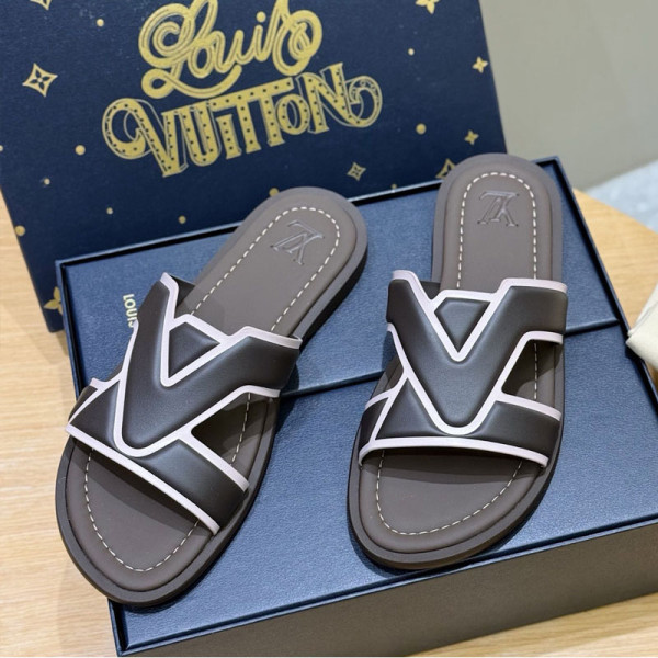 LOUIS VUITTON-05088 루비이통 2026 남성용 클래식 슬리퍼