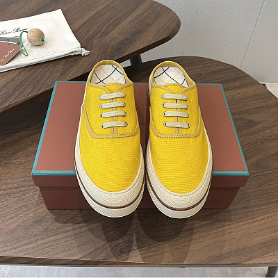 LORO PIANA-051310 로로피아나 2026SS 여성용 스프링/서머 신형 캔버스 신발 세미 슬립 캐주얼 슈즈