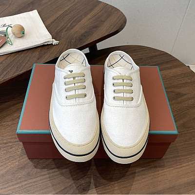 LORO PIANA-051311 로로피아나 2026SS 여성용 스프링/서머 신형 캔버스 신발 세미 슬립 캐주얼 슈즈