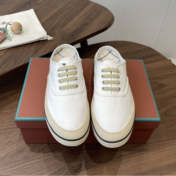 LORO PIANA-051311 로로피아나 2026SS 여성용 스프링/서머 신형 캔버스 신발 세미 슬립 캐주얼 슈즈
