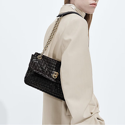 [스페셜오더]BOTTEGA VENETA-876648 보테가 베네타 인트레치아토 체인 매디슨 에스프레소