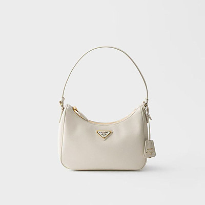 [스페셜오더]PRADA-1N204W 프라다 화이트 리에디션 2005 스웨이드 가죽 미니 핸드백