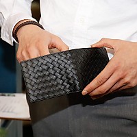 [스페셜오더]BOTTEGA VENETA-113993 보테가 베네타 블랙 인트레치아토 VN 폴더 지갑