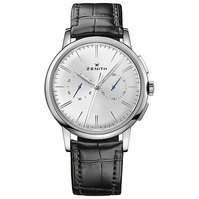 [스페셜오더]ZENITH-제니스 엘리트 클래식 크로노그래프 스틸 실버 다이얼 워치 42 mm