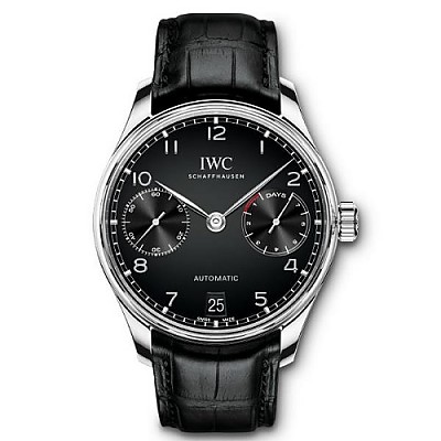 [스페셜오더]IWC-IW500703 아이더블유씨 포르투기저 오토매틱 스틸 블랙다이얼 레플리카시계42mm