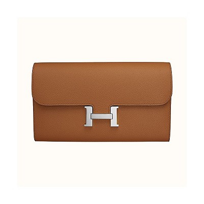 [스페셜오더]HERMES-H063626 에르메스 블루 일렉트리크 앱송 Constance 콘스탄스 실버 하드웨어 롱 월릿