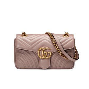 [스페셜오더]GUCCI 443497-1081 구찌 GG 마몽 스몰 마퀴즈 크리스탈 마틀라세 벨벳 이미테이션숄더백