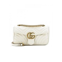 [스페셜오더]GUCCI-443497 9022 구찌 GG 마몽 화이트 스몰 숄더백