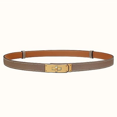 [스페셜오더]HERMES-H0698 에르메스 루즈 토마트 켈리 18 벨트 금장 EPSOM가죽