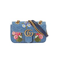 [스페셜오더]GUCCI-446744 9022 구찌 GG 마몽 화이트 미니 숄더백