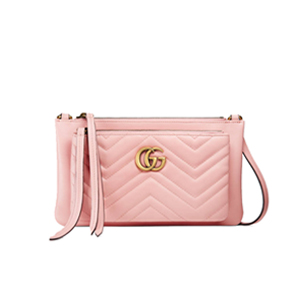 GUCCI-453878 5729 구찌 GG 마몽 파우치 누드 숄더 스트랩 백