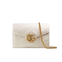 [스페셜오더]GUCCI-474575 9022 구찌 GG 마몽 화이트 마틀라세 미니백