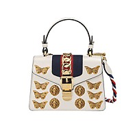 [스페셜오더]GUCCI-470270 8015 구찌 실비 애니멀 스터드 블랙가죽 미니 숄더백
