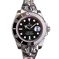 [스페셜오더]ROLEX-롤렉스 서브마리너 헐크 데이트 세라믹 베젤 스틸 그린다이얼 시계 40mm